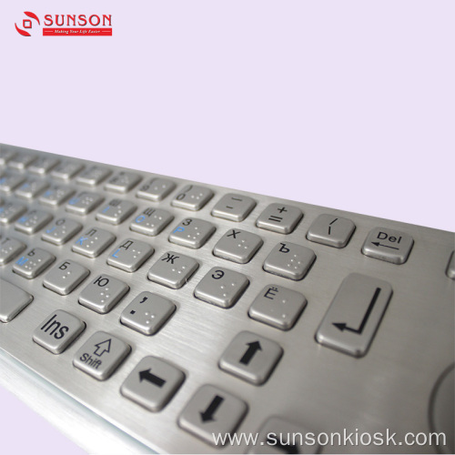 Anti-riot Metal Keyboard with Touch Pad